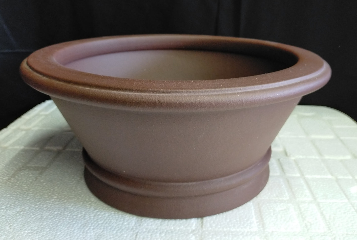 Beautiful round / semi-cascade bonsai pot - 31cm