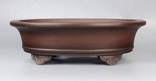 Quality oval bonsai pot - 30.5cm