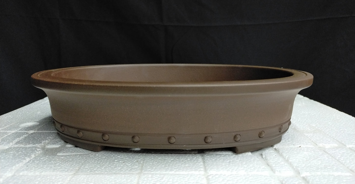 Quality oval bonsai pot - 33cm