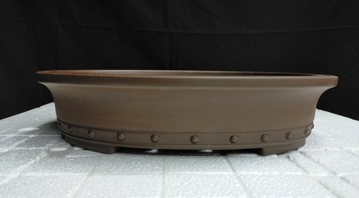 Quality oval bonsai pot - 33cm