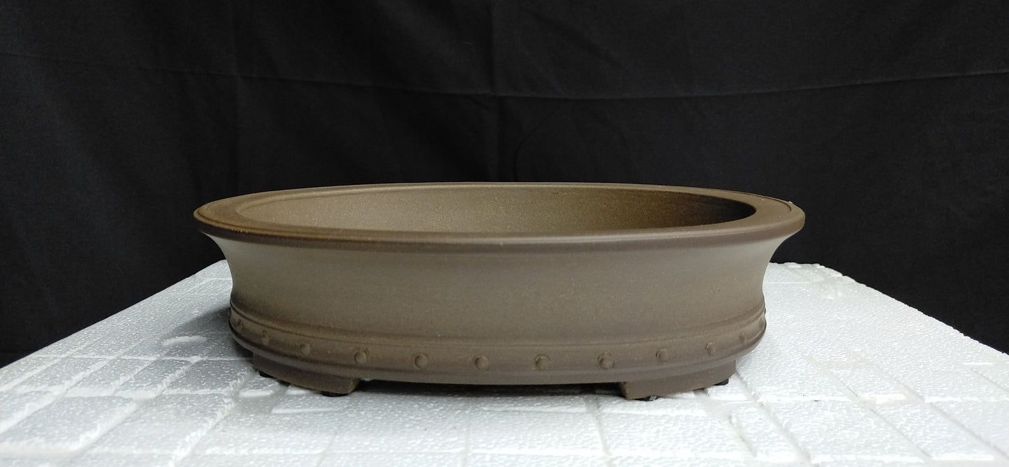 Quality oval bonsai pot - 33cm