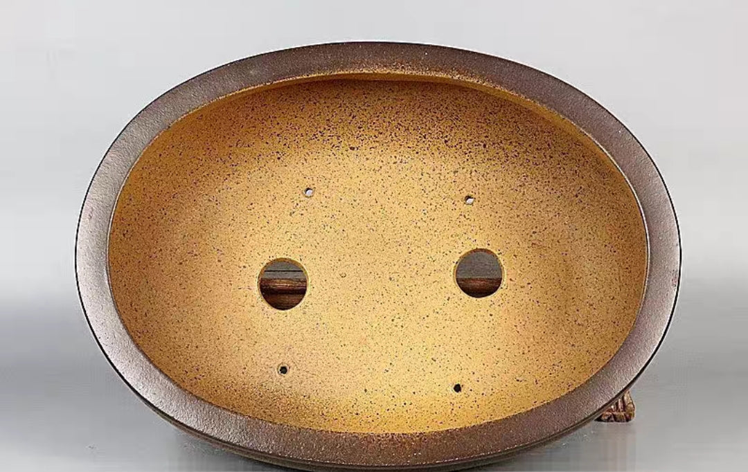 Quality oval bonsai pot - 34 cm