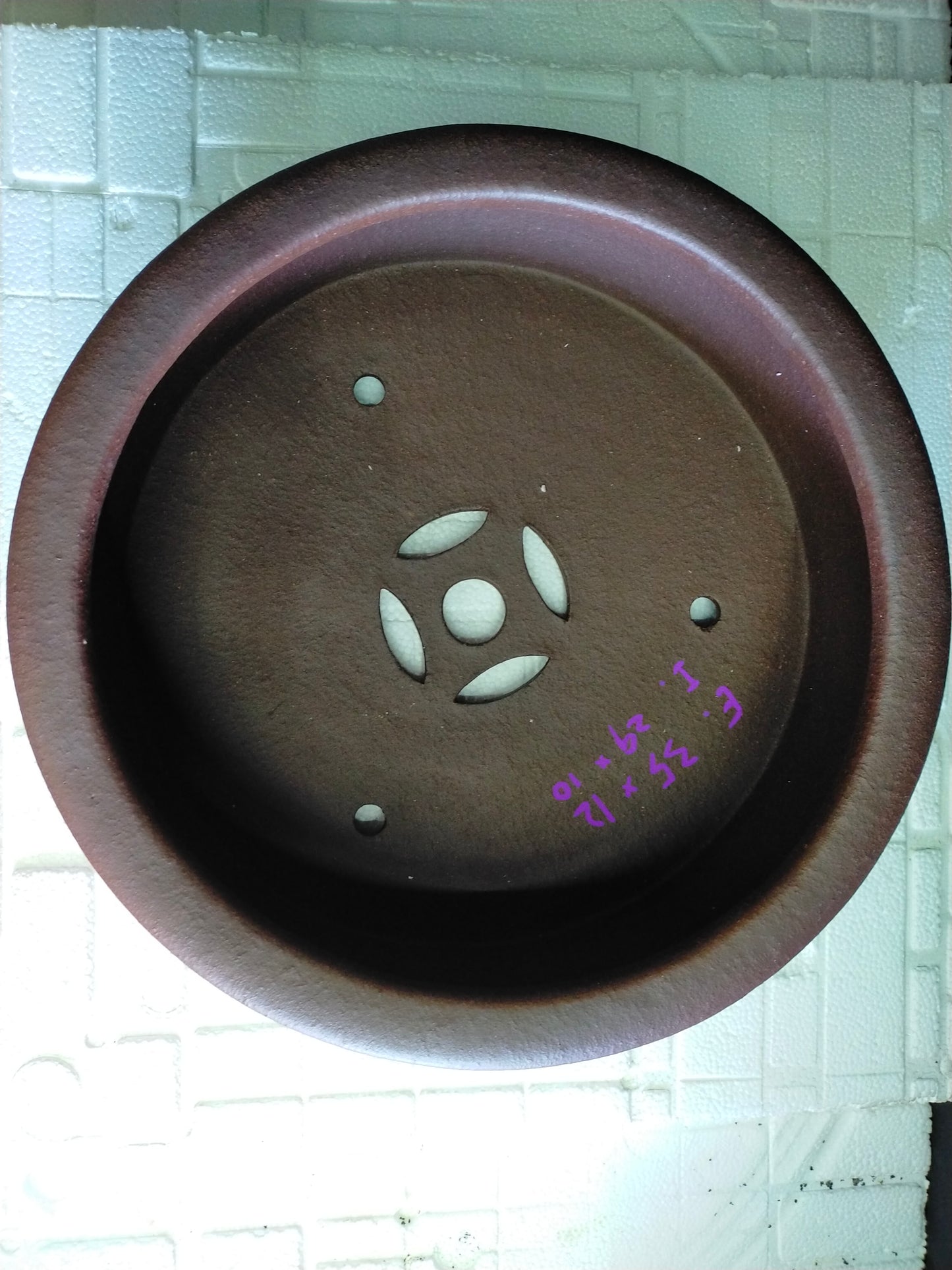Quality round bonsai pot - 35cm