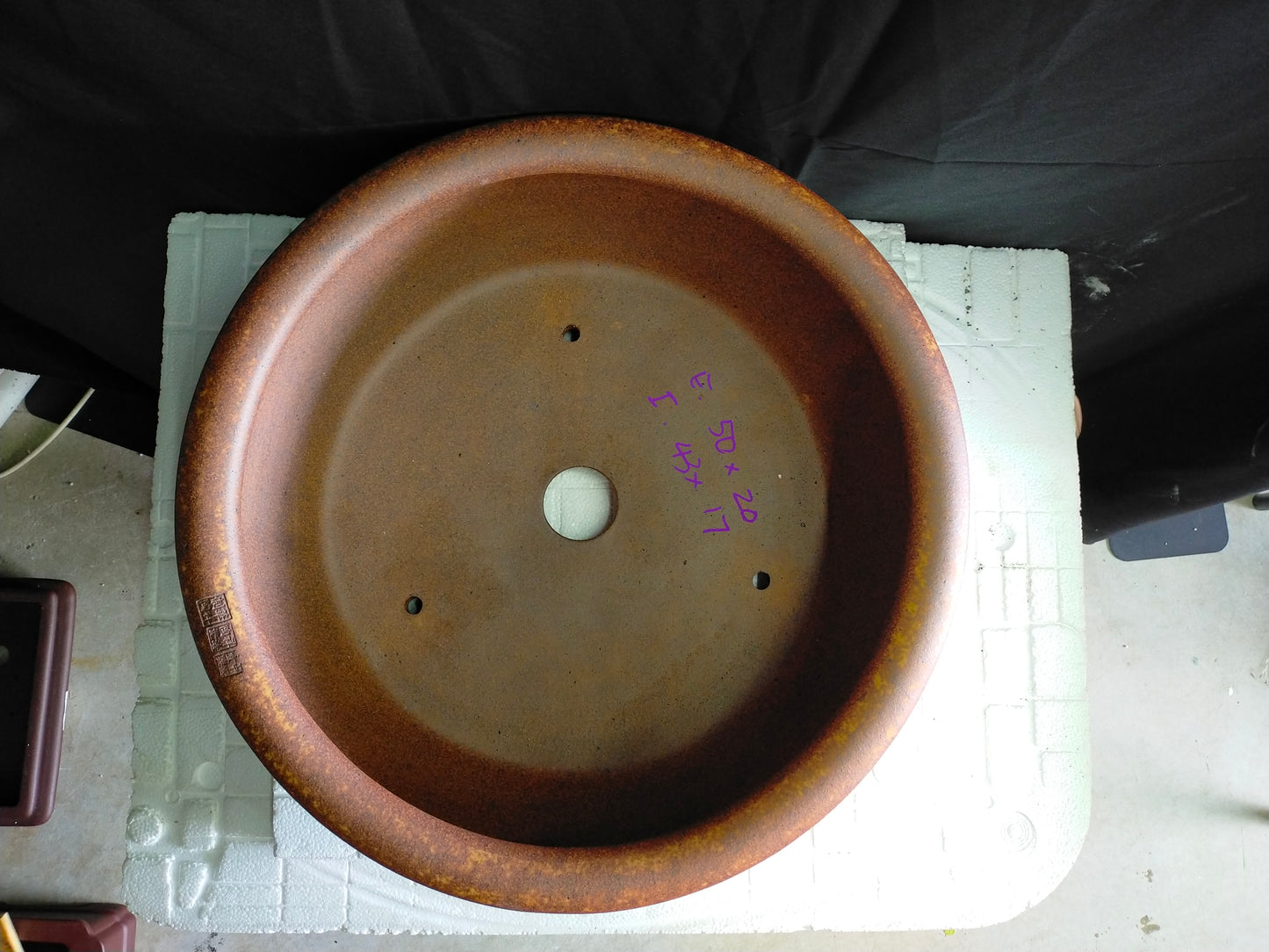 Quality round bonsai pot - 50cm