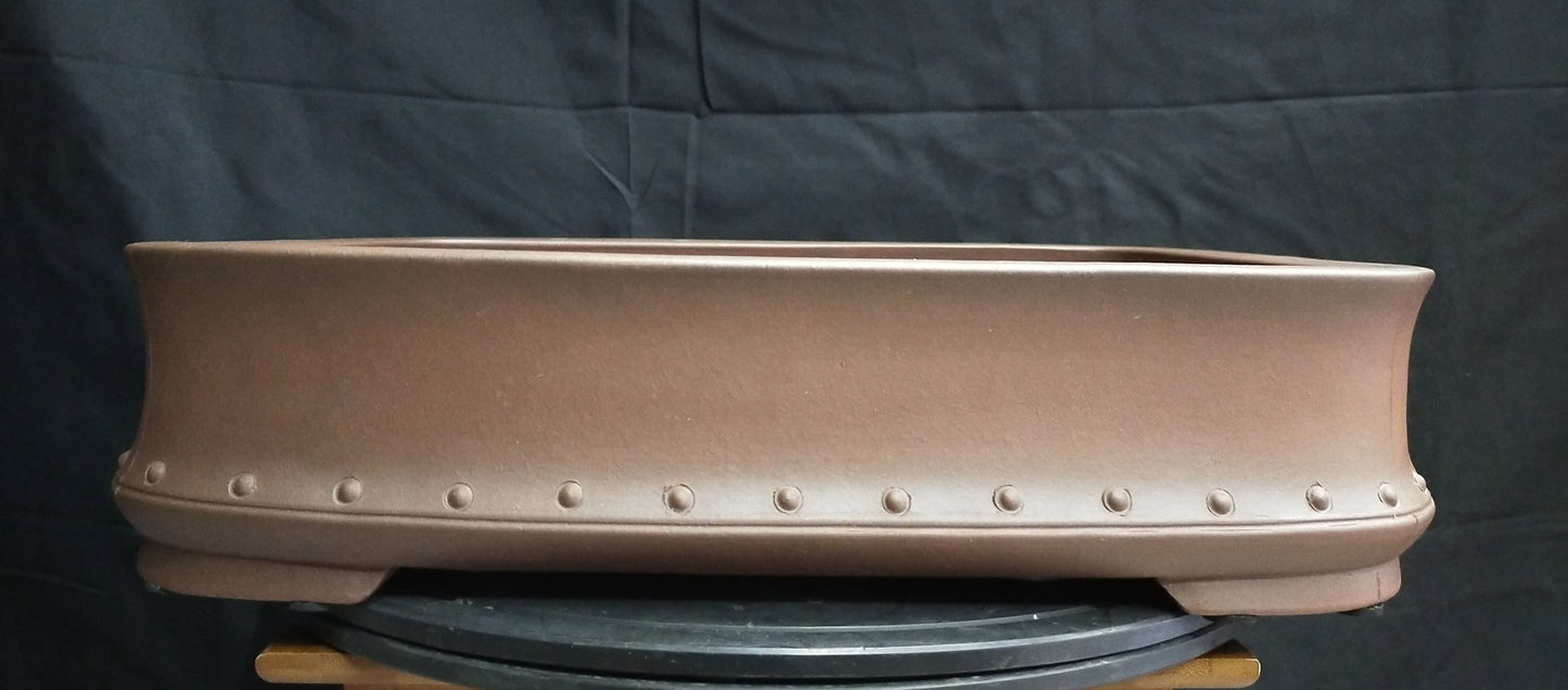 Quality rectangular bonsai pot - 44cm