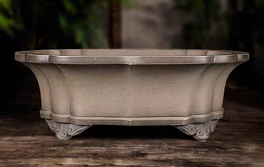 Quality rectangular bonsai pot - 31 cm