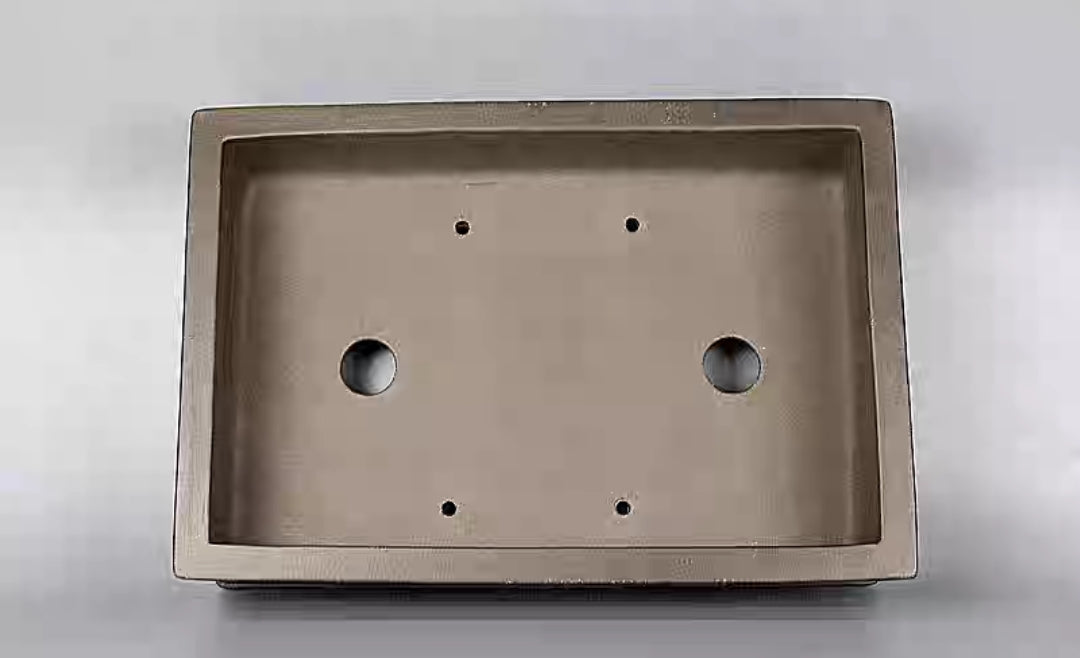 Quality rectangular bonsai pot - 34cm