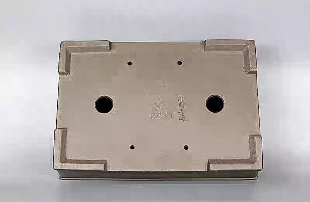 Quality rectangular bonsai pot - 34cm