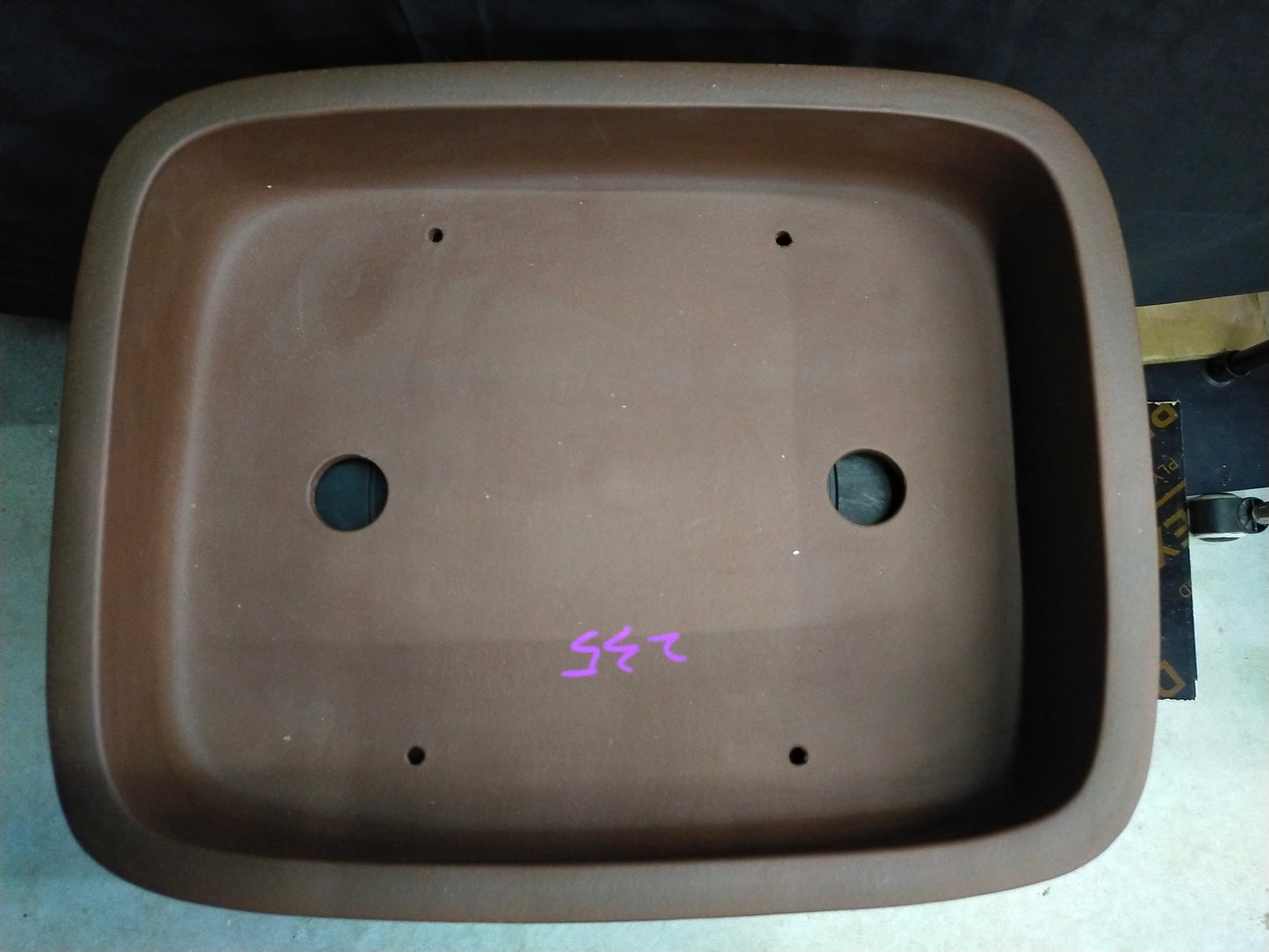 Quality rectangular bonsai pot - 44cm