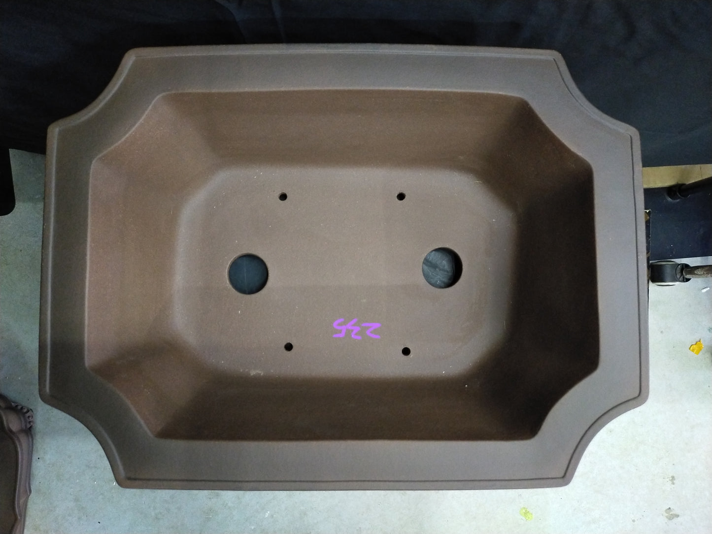 Quality rectangular bonsai pot - 45cm