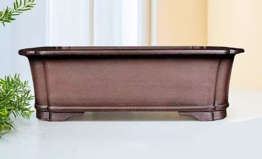 Quality rectangular bonsai pot - 47cm