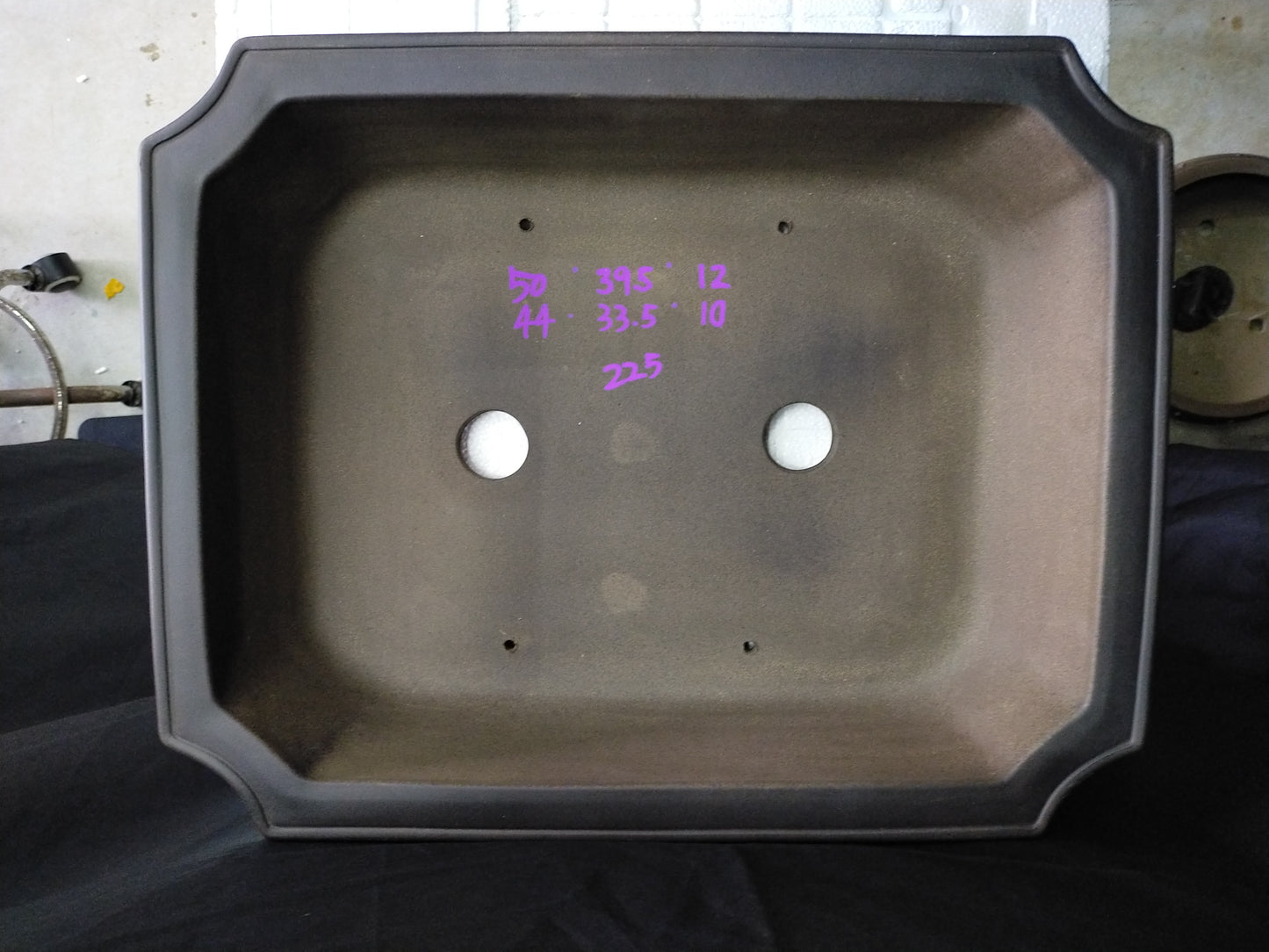 Quality rectangular bonsai pot - 50cm