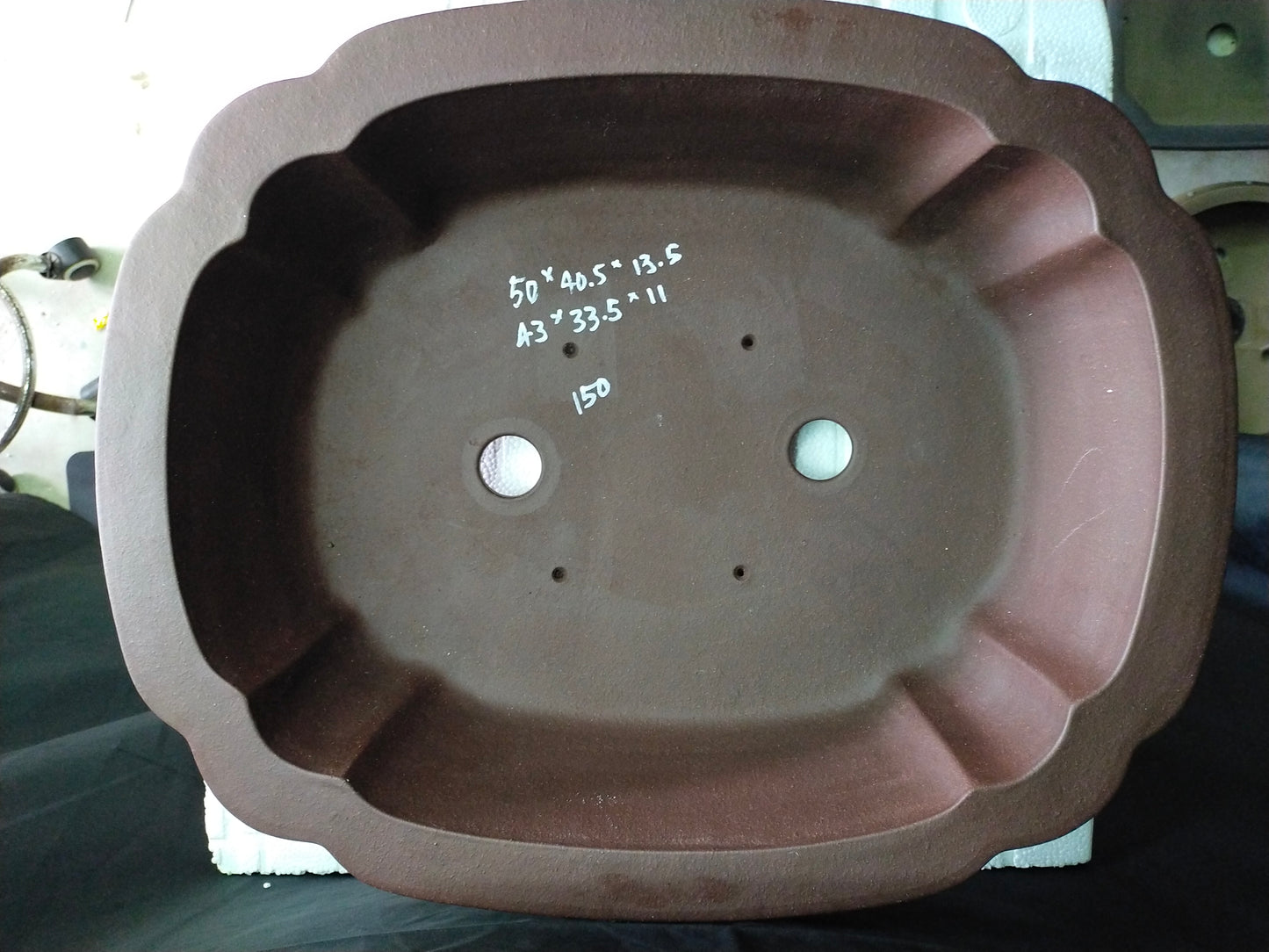 Quality rectangular bonsai pot - 50cm