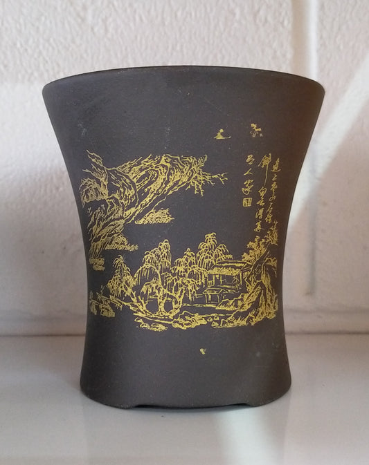 Beautiful small / shohin bonsai pot - 10cm